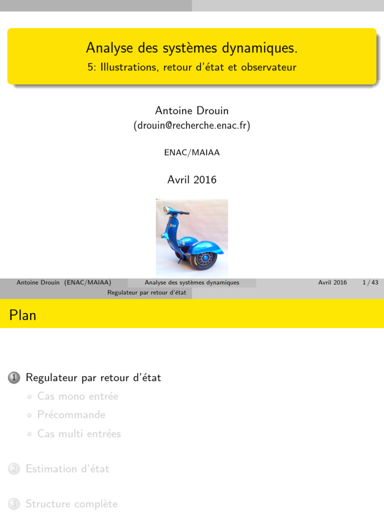 Régulation des systèmes dynamiques | PDF | Mathématiques appliqués ...