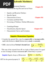 CE212-Part II - Hydraulic Machinery - Impulse Momentum