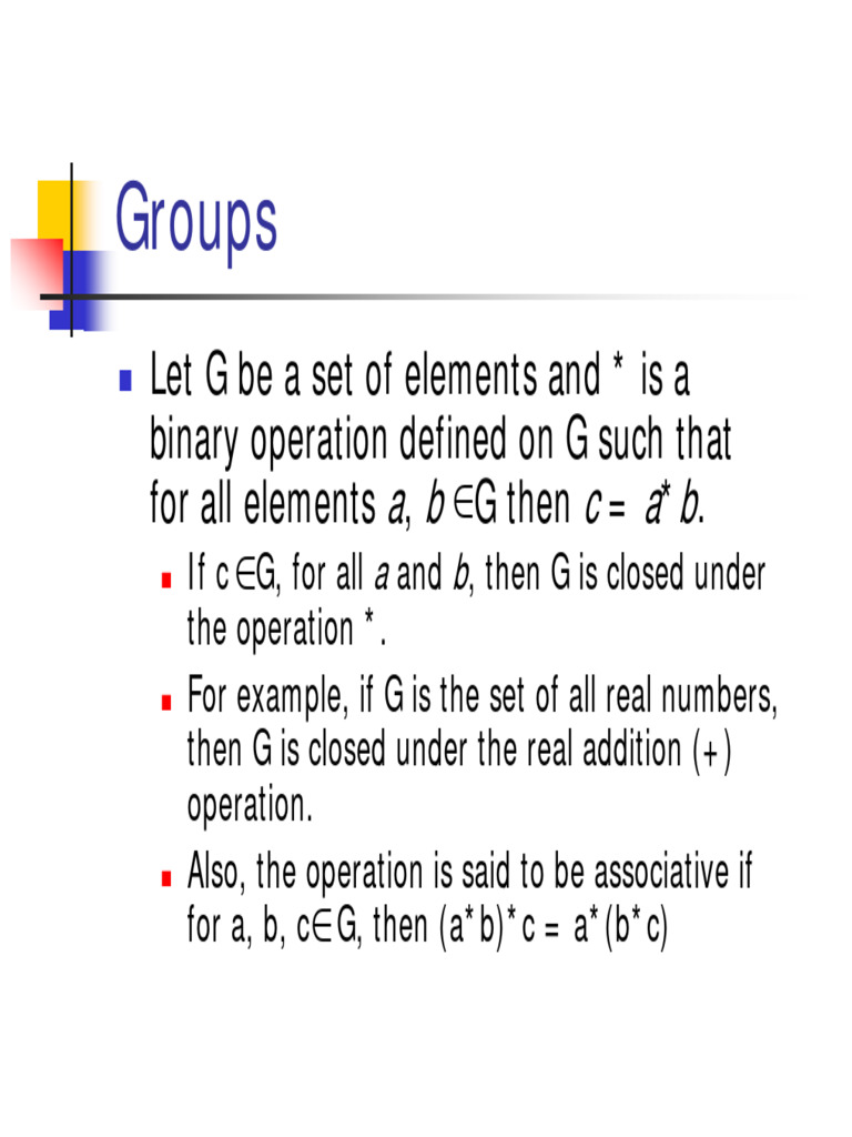 Lecture 3 | Download Free PDF | Group (Mathematics) | Set (Mathematics)