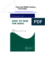 How To Pass The Edaic Andrey Varvinskiy Full Chapter