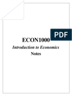 ECON1000 Compiled Notes Semester I 2022