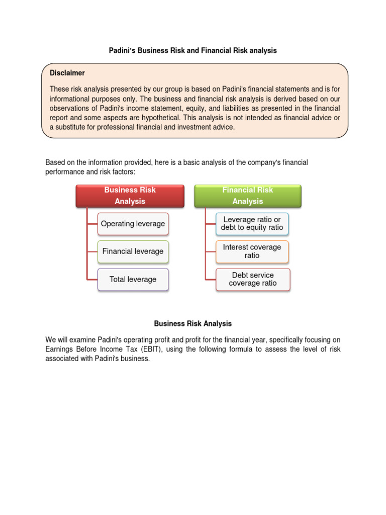 Padini Business and Financial Risk Analysis | PDF | Debt | Interest
