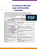 Difference Between Machine Language and Assembly Language 10