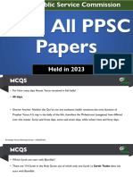 2023 All Papers of PPSC in One File