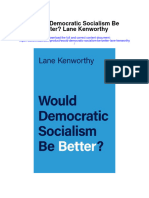 Would Democratic Socialism Be Better Lane Kenworthy All Chapter
