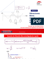 CASOS PROPUESTOS - VIBRACION LIBRE AMORTIGUADA  DE UN GRADO DE LIBERTAD