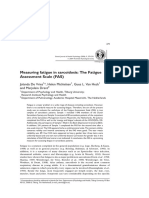 Measuring Fatigue in Sarcoidosis - The Fatigue