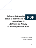 Análisis e Investigacion Causa Raiz Incendio Refineria Amuay Agosto2013