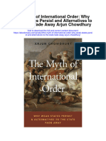 Download The Myth Of International Order Why Weak States Persist And Alternatives To The State Fade Away Arjun Chowdhury full chapter