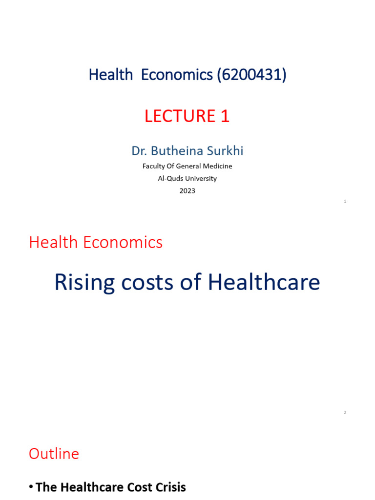 Rising Costs of Healthcare | PDF | Health Care | Chronic Condition