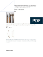 Los Primeros Utensilios de La Prehistoria Eran Rudimentarios y Se Elaboraban Con Materiales Disponibles en El Entorno