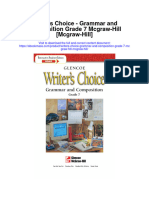 Writers Choice Grammar and Composition Grade 7 Mcgraw Hill Mcgraw Hill All Chapter