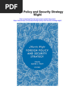 Foreign Policy and Security Strategy Wight Full Chapter