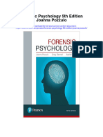 Download Forensic Psychology 5Th Edition Joanna Pozzulo full chapter
