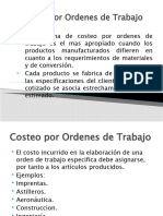 Costeo Por Ordenes de Trabajo