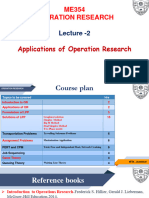 Lecture 2 Appplications of OR