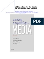 Download Writing And Reporting For The Media 12Th Edition Professor John Bender all chapter
