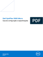 Optiplex 3060 Micro Setup and Specs PT BR