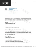 Module 1 - Data Analysis in Excel