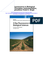 Download X Ray Fluorescence In Biological Sciences Principles Instrumentation And Applications Vivek K Singh all chapter