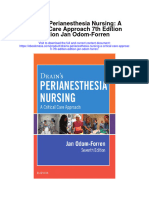 Download Drains Perianesthesia Nursing A Critical Care Approach 7Th Edition Edition Jan Odom Forren full chapter