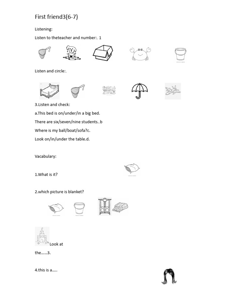 First 3 Unit 6 To 7 | PDF