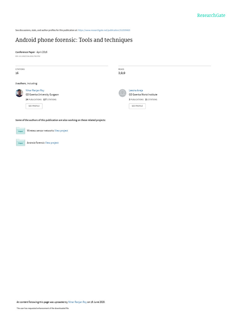 Android Forensic Tools Overview | PDF | Android (Operating System ...