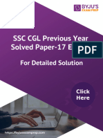SSC CGL Previous Year Solved Paper-17 English