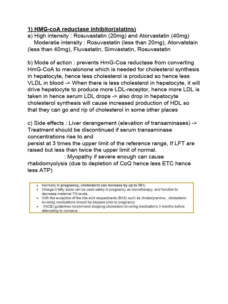 Lipid Lowering Drug | PDF | Cholesterol | High Density Lipoprotein