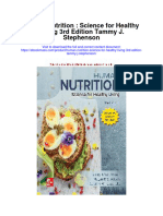 Download Human Nutrition Science For Healthy Living 3Rd Edition Tammy J Stephenson full chapter