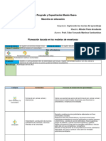 Explorndo Teorías de Aprendizaje, Planeación