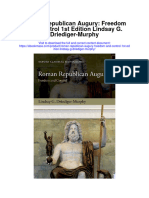 Download Roman Republican Augury Freedom And Control 1St Edition Lindsay G Driediger Murphy all chapter