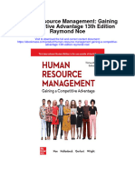 Download Human Resource Management Gaining A Competitive Advantage 13Th Edition Raymond Noe full chapter