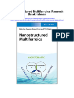 Download Nanostructured Multiferroics Raneesh Balakrishnan full chapter