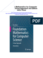 Foundation Mathematics For Computer Science A Visual Approach 3Rd Edition John Vince Full Chapter