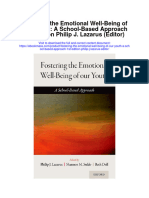 Download Fostering The Emotional Well Being Of Our Youth A School Based Approach 1St Edition Philip J Lazarus Editor full chapter