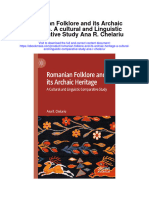 Download Romanian Folklore And Its Archaic Heritage A Cultural And Linguistic Comparative Study Ana R Chelariu all chapter