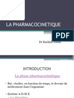 La Pharmacocinetique: DR Rachidi Nadia