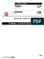 Syracuse vs. Virginia box score 