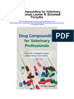 Drug Compounding For Veterinary Professionals Lauren R Eichstadt Forsythe Full Chapter