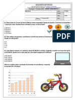 Avaliação 1º Trimestre Matemática 5º Ano