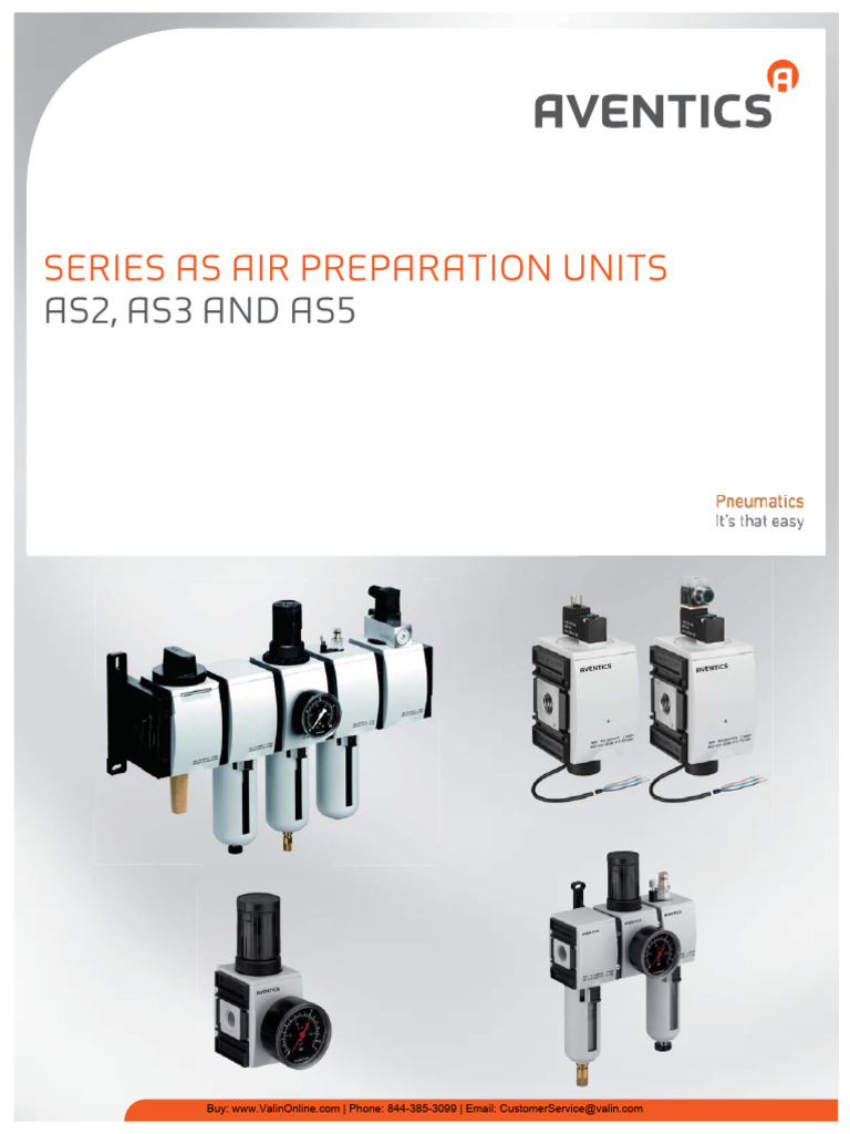 Series AS Air Preparation Units Overview | PDF | Pressure | Lubricant