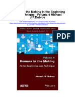 Download Humans In The Making In The Beginning Was Technique_ Volume 4 Michael J F Dubios full chapter