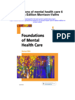 Foundations of Mental Health Care 6 Edition Edition Morrison Valfre Full Chapter
