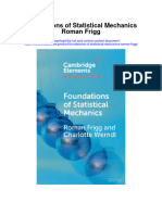Foundations of Statistical Mechanics Roman Frigg Full Chapter