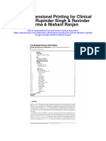 Four Dimensional Printing For Clinical Dentistry Rupinder Singh Ravinder Sharma Nishant Ranjan Full Chapter