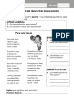 Para Estar Sanos: Evaluación Del Ii Bimestre de Comunicación