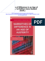 Download Narratives Of Difference In An Age Of Austerity 1St Edition Irene Gedalof Auth full chapter