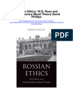 Download Rossian Ethics W D Ross And Contemporary Moral Theory David Phillips all chapter