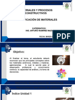 3.- CLASIFICACIÓN DE LOS MATERIALES